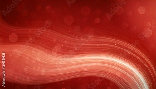 Abstract, flowing design with rich warm tones of red. Wavy lines with gradients blending. Harmonious and dynamic aesthetic.