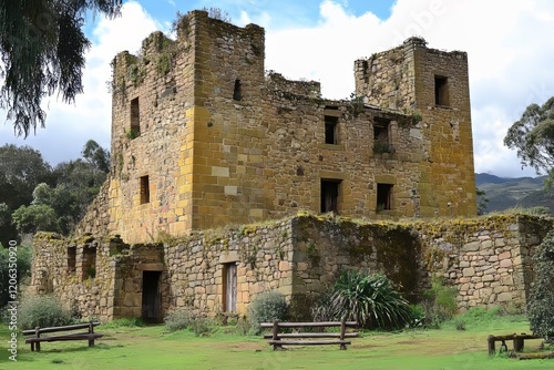 El sitio arqueológico de Rapayán está ubicado en la provincia de Huari, en el distrito de Rapayán, departamento de Ancash, Perú photo