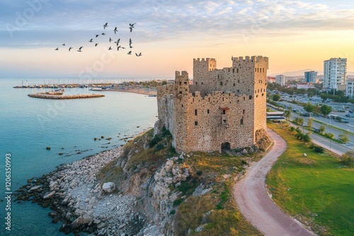 During the siege of Istanbul in 1452, Fatih Sultan Mehmet ordered the construction of Kilitbahir Castle (Kalesi) on the European shore of the Çanakkale, situated at the narrowest point of the photo