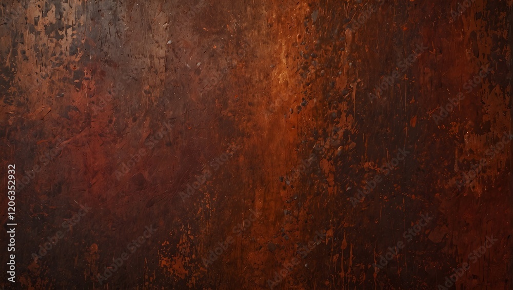 A dark, rusted, metallic texture. The surface appears worn and aged with reddish brown and dark areas.
A dark, rusted, metallic texture. The surface appears worn and aged with reddish brown and dark areas.