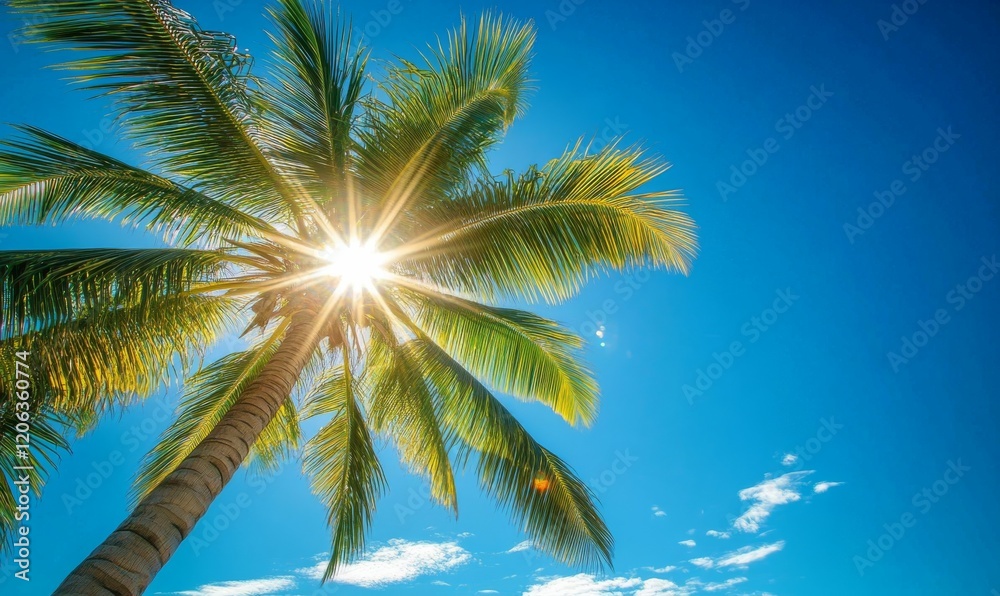 custom made wallpaper toronto digitalA brilliant sunbeam cuts through a crystal-clear blue sky, casting a warm glow over the surrounding environment