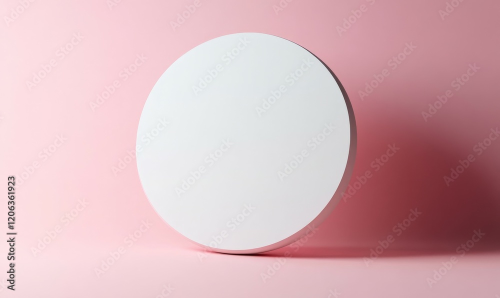 3D rendering of white blank circle shape with shadow in neumorphism style, sphere, blank, design, round 3D rendering of white blank circle shape with shadow in neumorphism style, sphere, blank, design, round