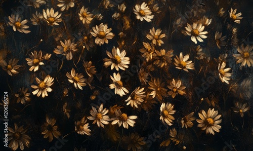 Wallpaper Mural Close up background of chamomile flowers Torontodigital.ca