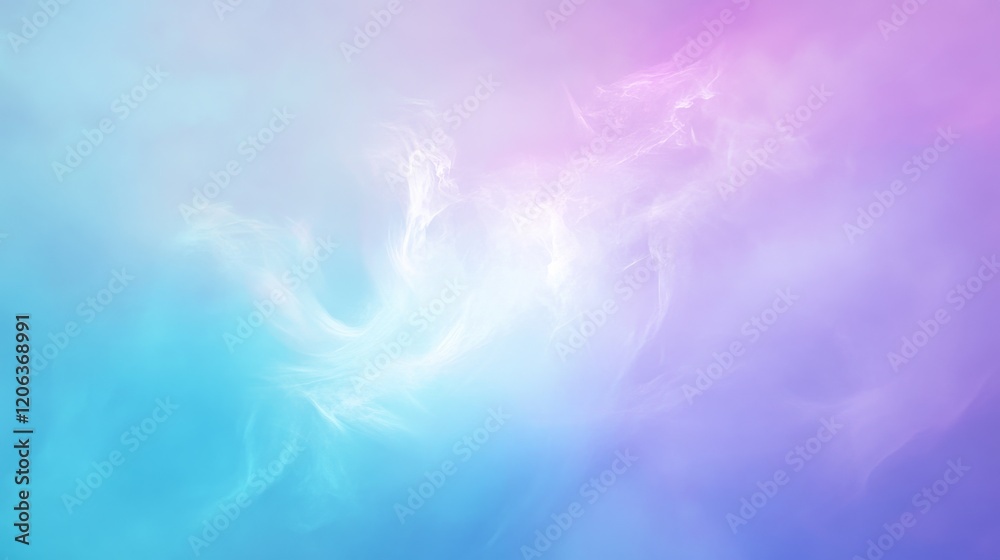 Obraz premium A soothing abstract gradient background.moving from lavender to sky blue.representing calm and relaxation.great for spa and wellness advertisements
