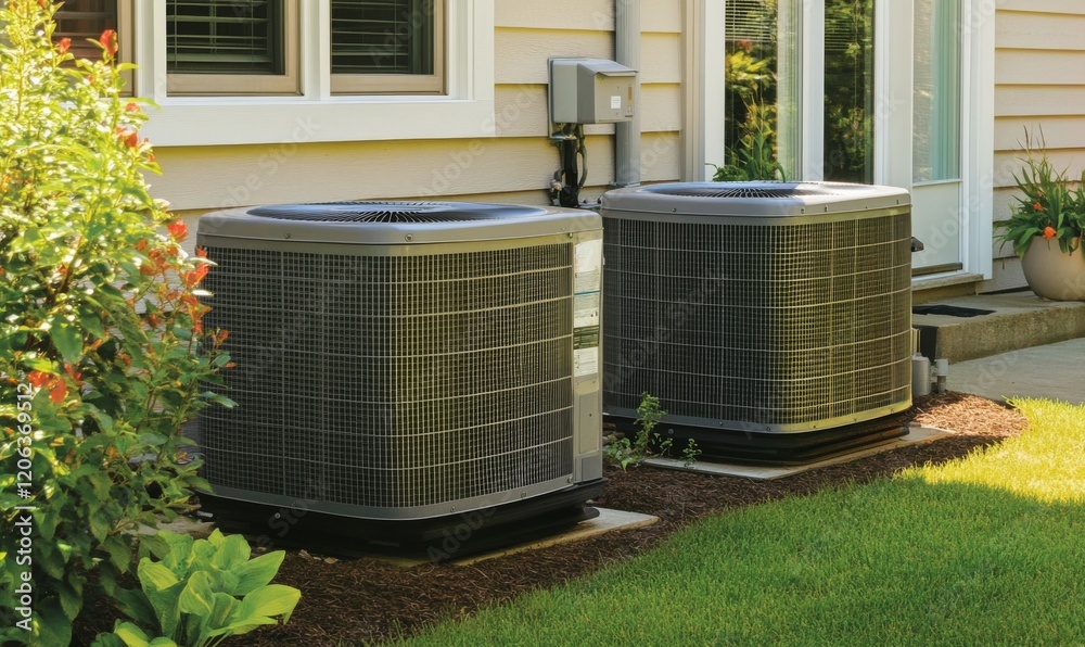 energy-efficient heat pump outside house energy-efficient heat pump outside house