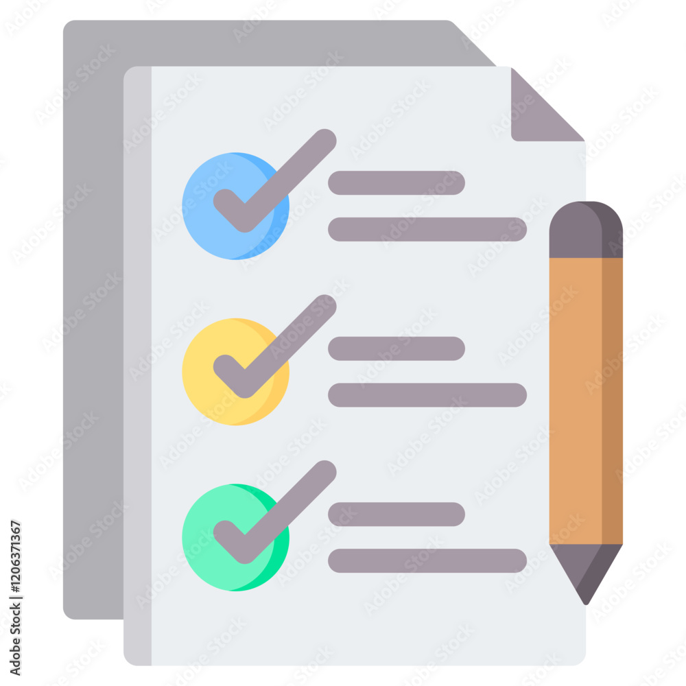 Checklist Flat Icon Checklist Flat Icon