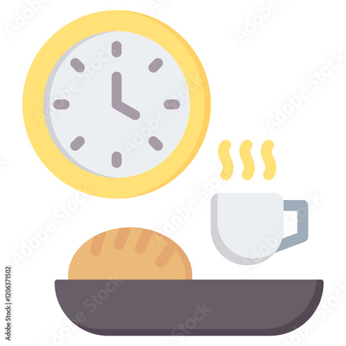 Break Time Flat Icon