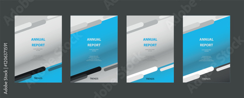 Modern presentation slide templates. Infographic elements template set for web, print, annual report brochure, magazine, business flyer leaflet marketing and advertising template. Vector Illustration.