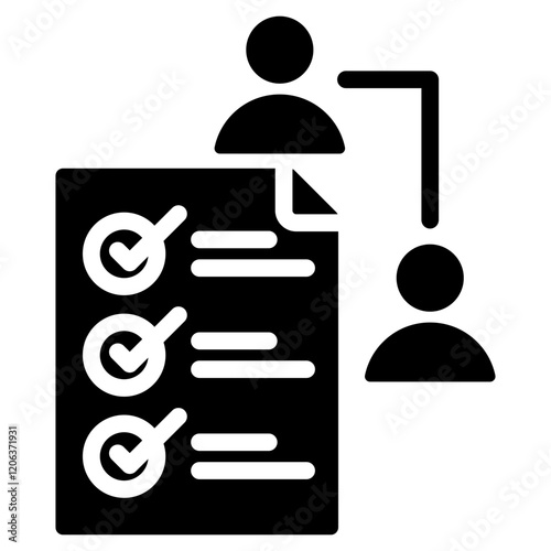 Accountability Glyph Icon