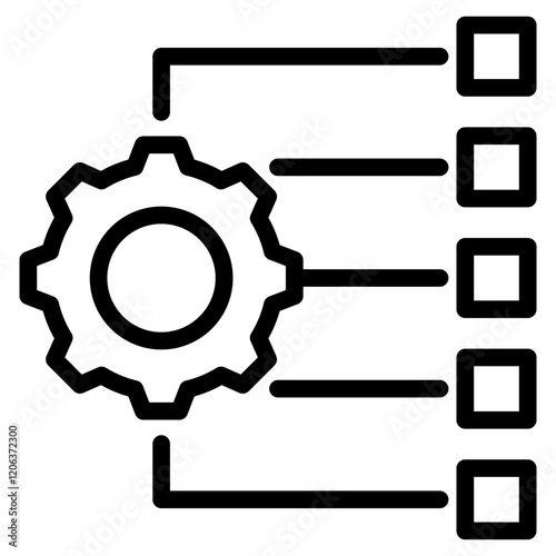 Organize Outline Icon