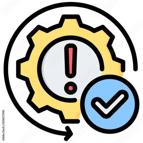 Fault Isolation Outline Color Icon