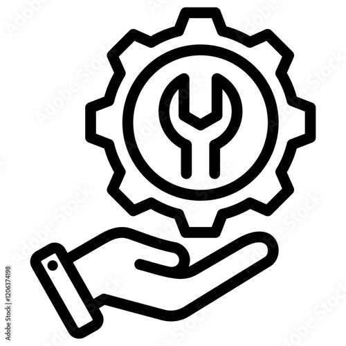 Preventive Maintenance Outline Icon