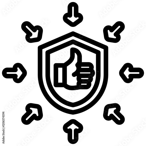 Reliability Center Outline Icon