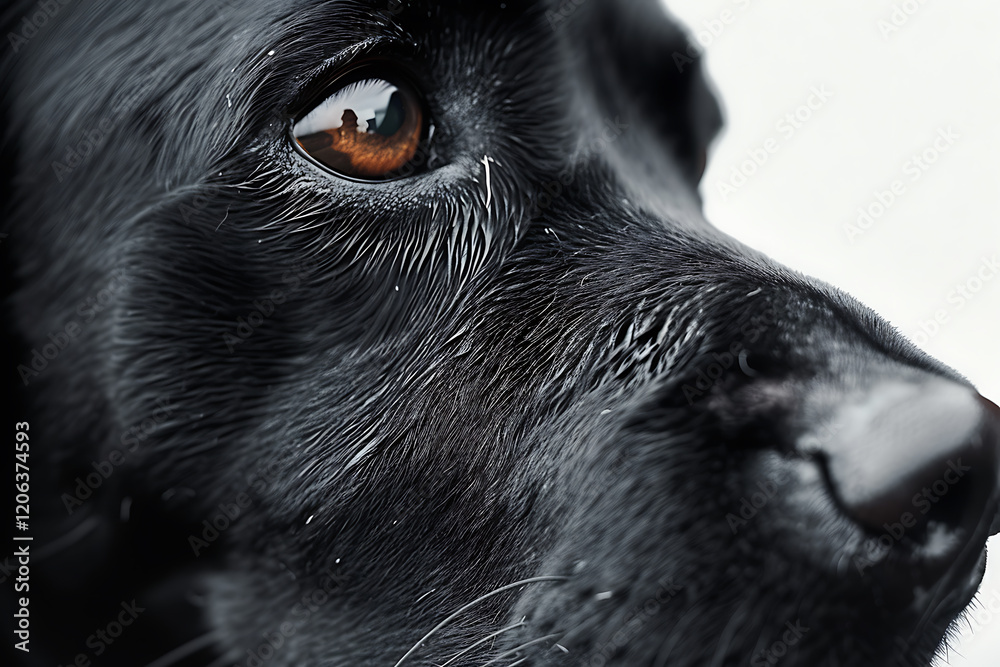 macro photography, close-up of a black dogs nose against a pure white background, captured with a red weapon k camera and mm arri master prime lens for lifelike detail macro photography, close-up of a black dogs nose against a pure white background, captured with a red weapon k camera and mm arri master prime lens for lifelike detail