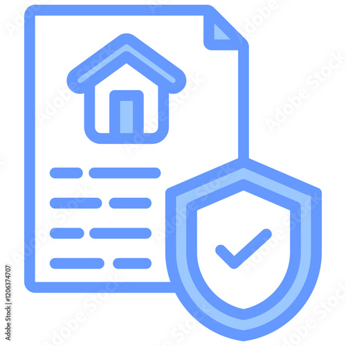 Security Policy Blue Icon
