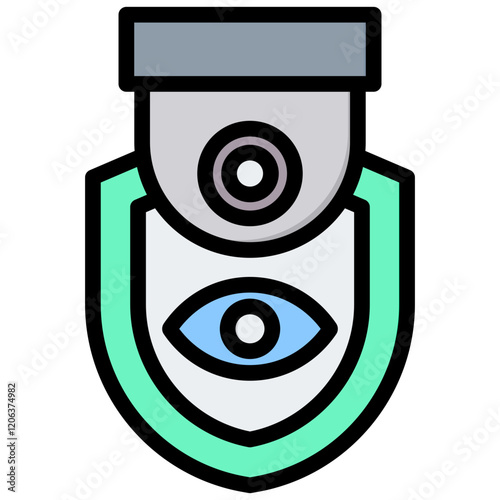 Surveillance Outline Color Icon