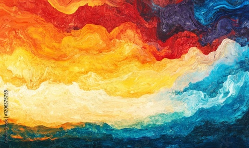 Wallpaper Mural Extreme close-up of colorful sky over horizon Torontodigital.ca
