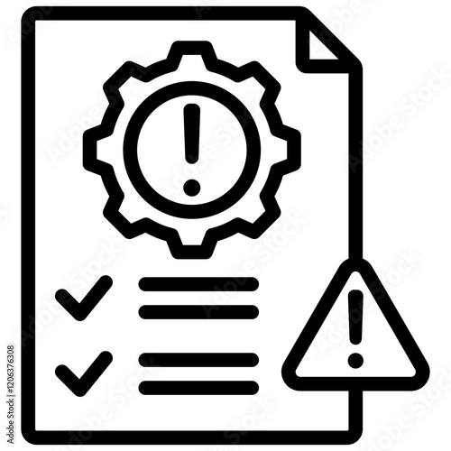 Risk Assessment Outline Icon