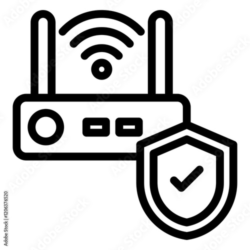 Access Point Outline Icon