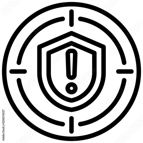 Security Breach Outline Icon