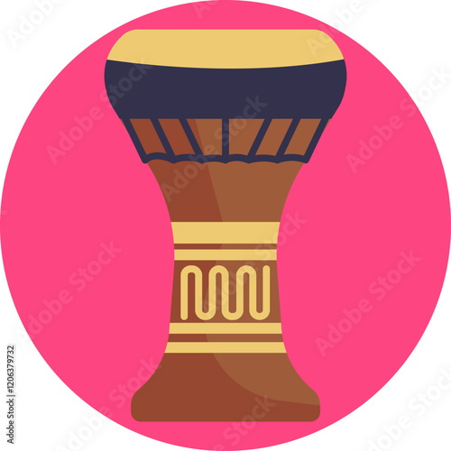 The Darbuka is a key instrument in Turkish ensembles, known for its lively and distinctive beats that accompany dancers and enhance the musical atmosphere.
