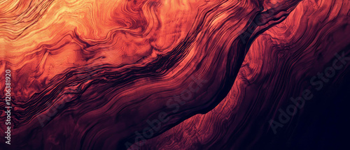Rich mahogany wood texture featuring intricate grain and deep red-brown hues