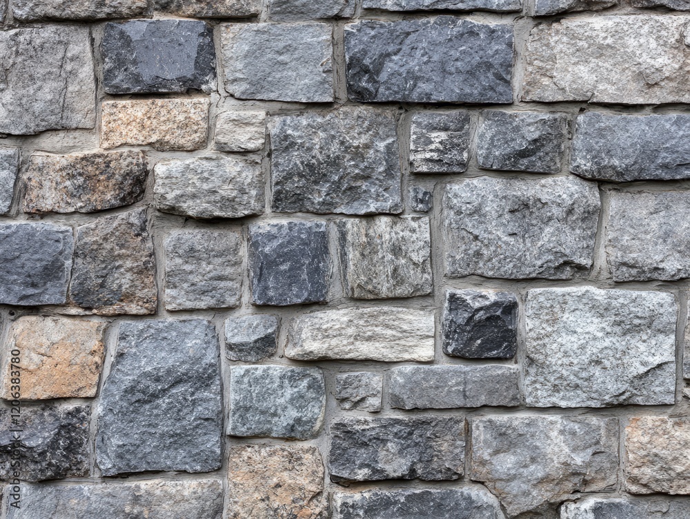 Gray and beige stone wall texture Gray and beige stone wall texture