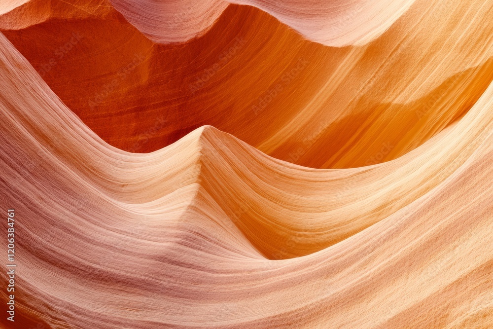 Obraz premium Swirling sandstone textures in a canyon.