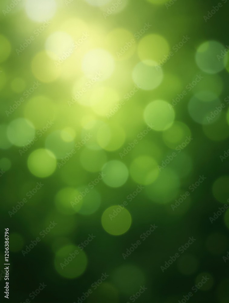 Green abstract blurry background for St. Patrick's Day with soft bokeh lights Green abstract blurry background for St. Patrick's Day with soft bokeh lights