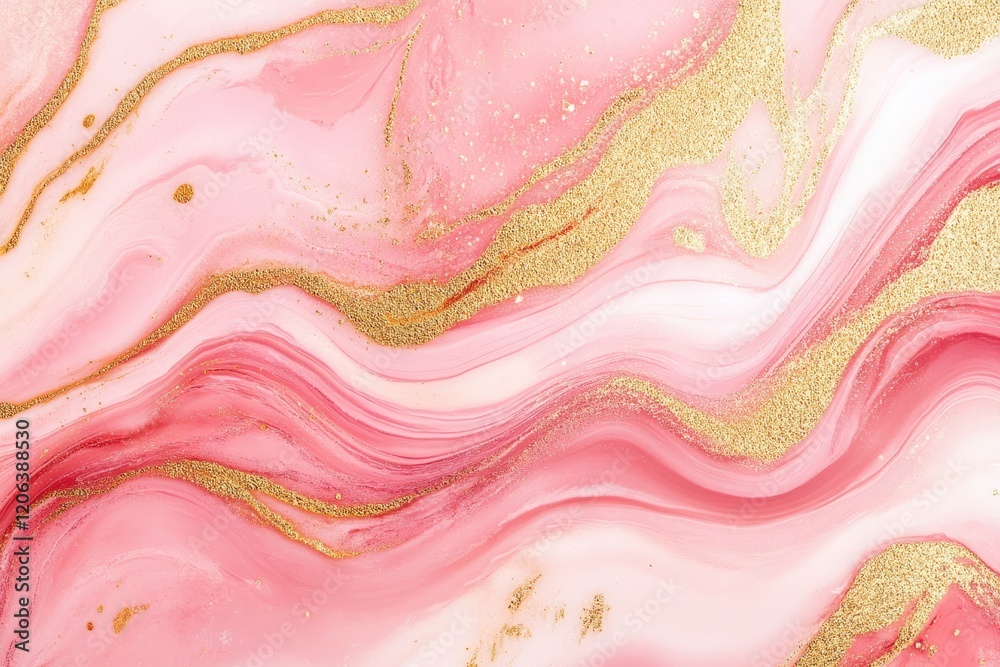 Pink and gold abstract marble texture Pink and gold abstract marble texture