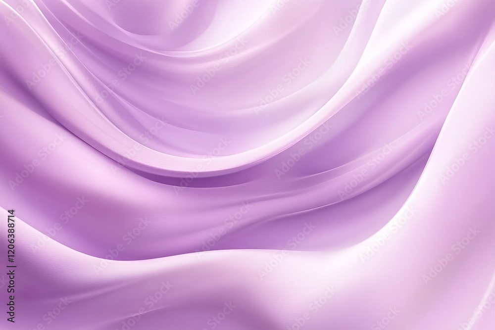 Fototapeta premium Abstract Lavender Drape, Soft Flowing Fabric