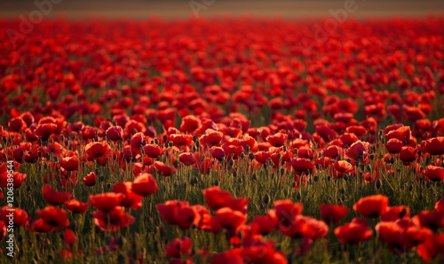 flower field depth of field natural background