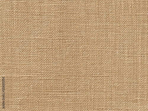 Close-up of light brown woven fabric texture.