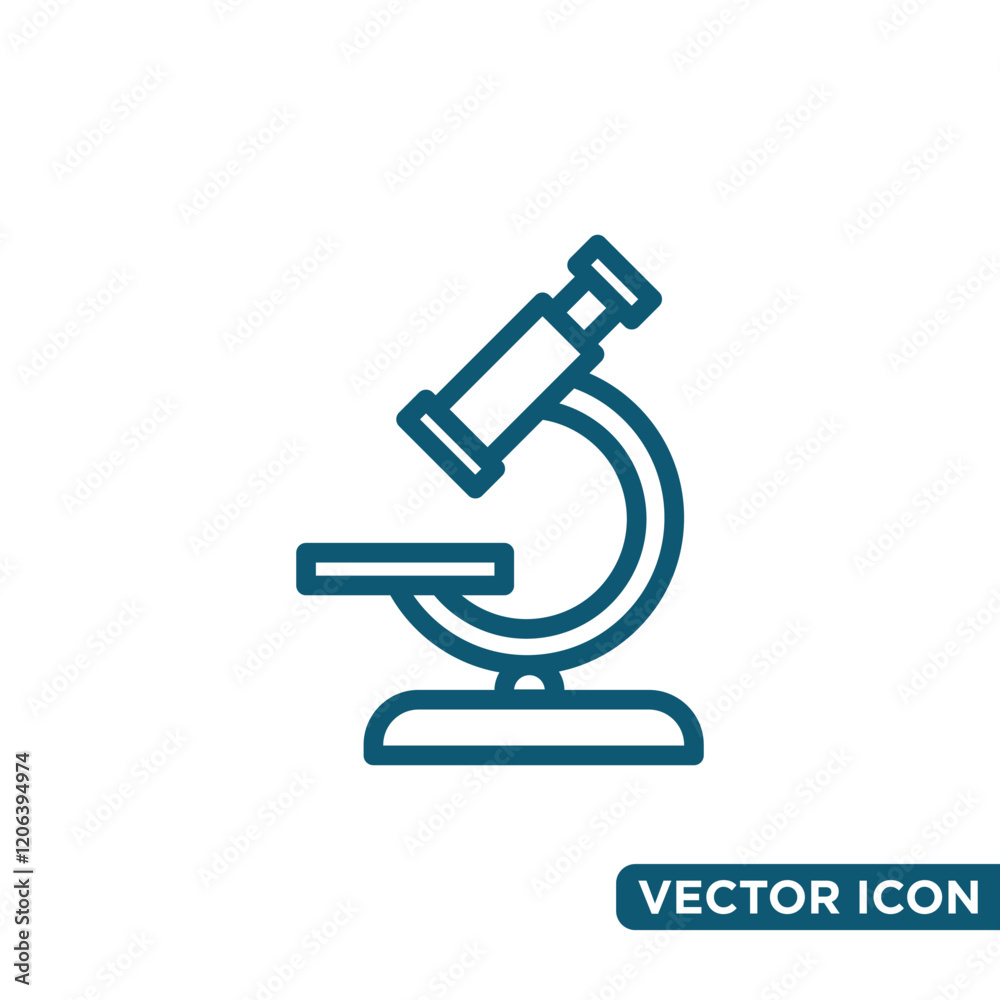 Minimalist Microscope Icon Design Template Minimalist Microscope Icon Design Template