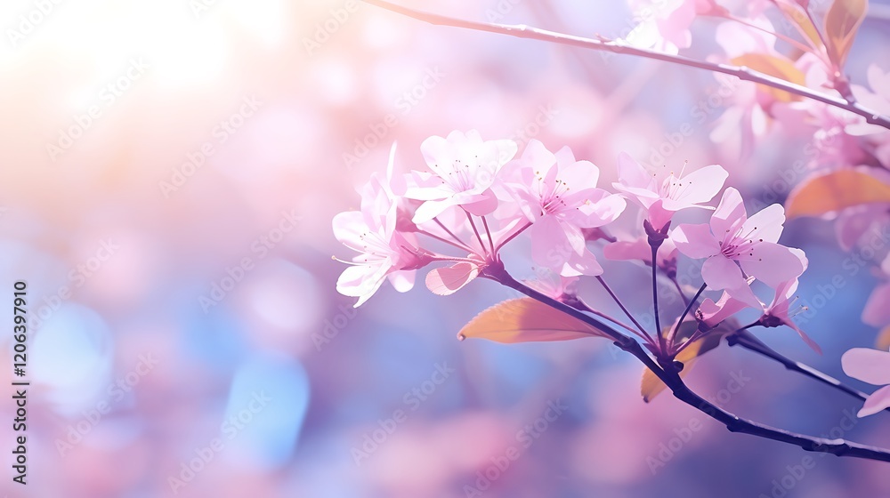 Abstract blurred floral background,Full blooming and first leafs of forest tree,Spring, feast, celebration and beautiful flower decoration concept,Closeup with soft selective focus,Toned Abstract blurred floral background,Full blooming and first leafs of forest tree,Spring, feast, celebration and beautiful flower decoration concept,Closeup with soft selective focus,Toned