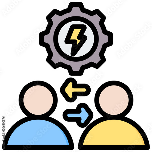 Conflict Resolution Outline Color Icon