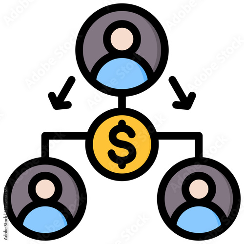 Delegation Outline Color Icon