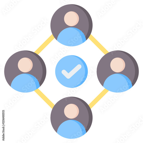 Resource Sharing Flat Icon