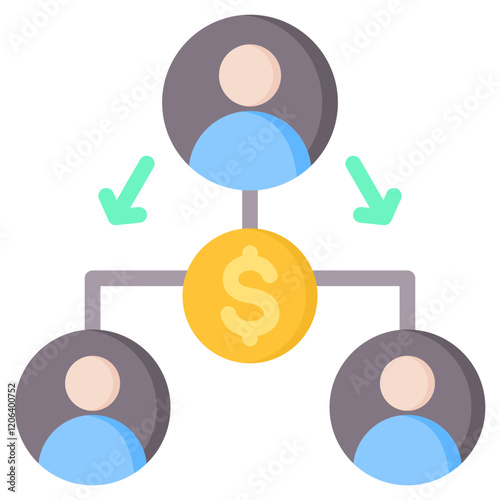 Delegation Flat Icon