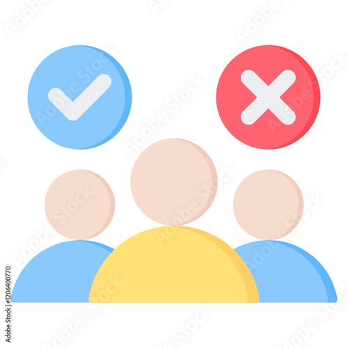 Partner Selection Flat Icon