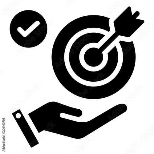 Strategic Fit Glyph Icon