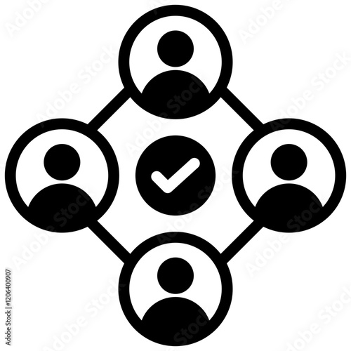 Resource Sharing Glyph Icon