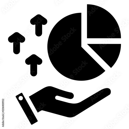 Equity Stake Glyph Icon