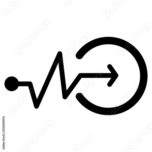 Market Entry Glyph Icon
