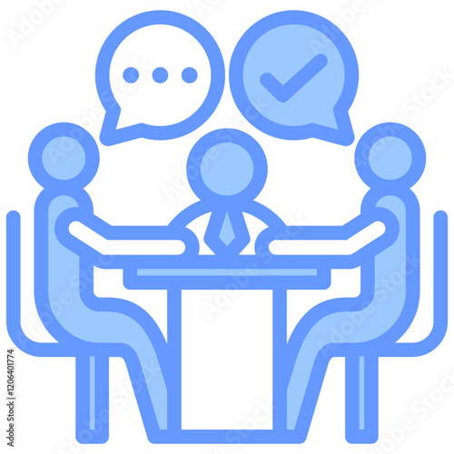 Meeting Blue Icon