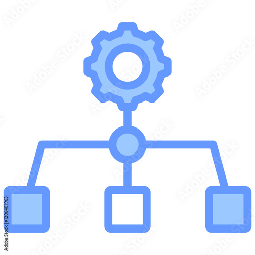 Subordinate Blue Icon