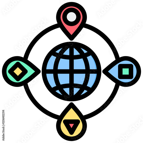 Culture Outline Color Icon