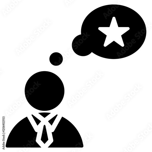 Career Expectation Glyph Icon