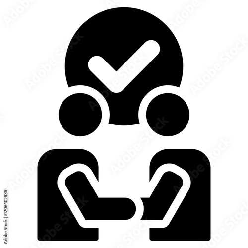 Negotiation Glyph Icon