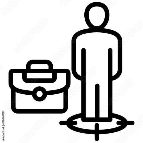 Job Position Outline Icon